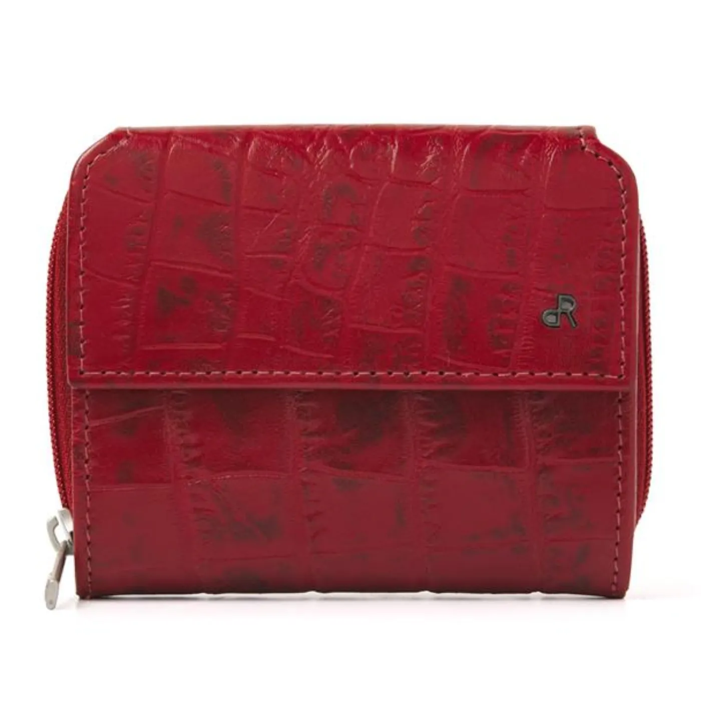 dR Amsterdam Leather Purse | Chestnut / Red / Black