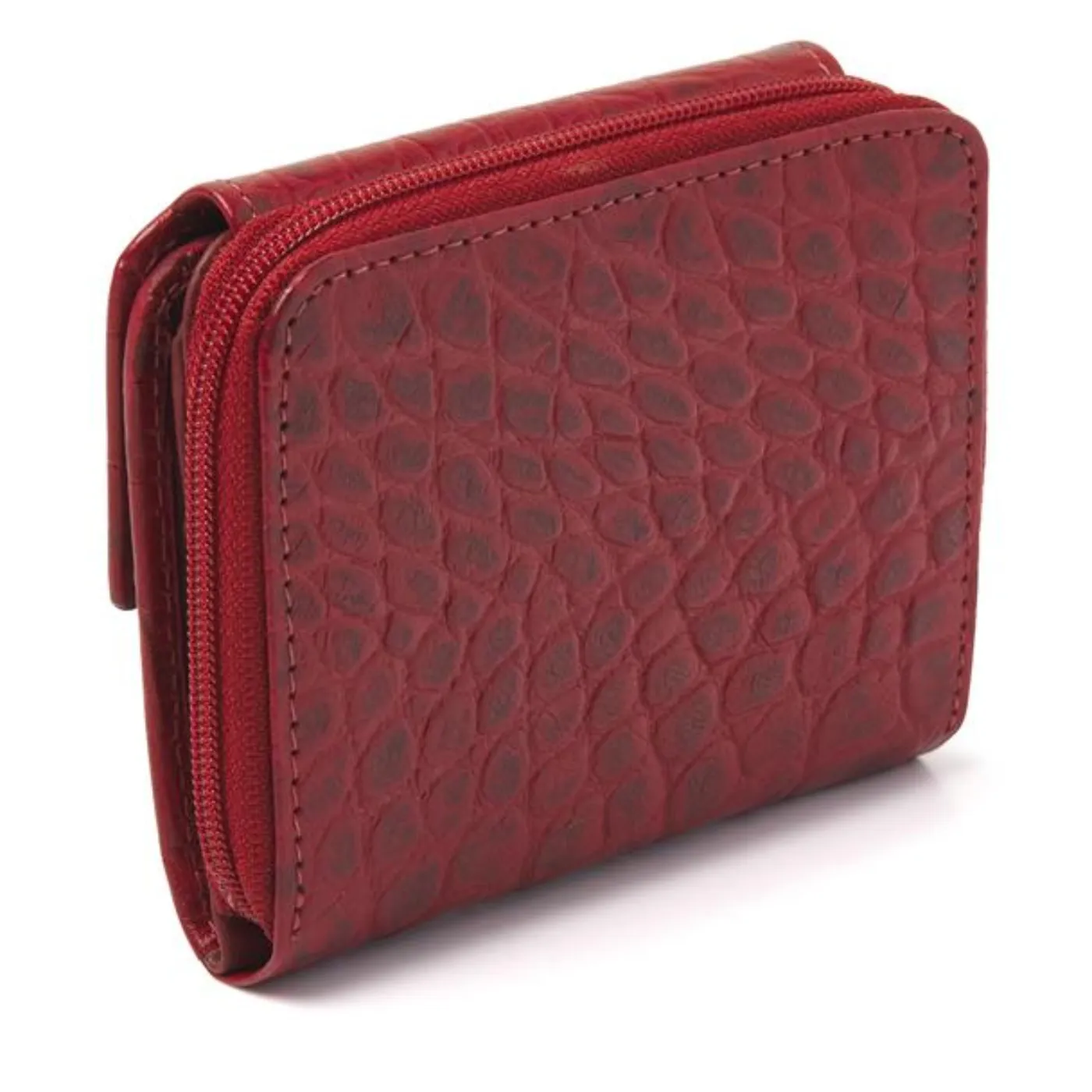 dR Amsterdam Leather Purse | Chestnut / Red / Black