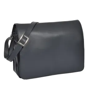 DR363 Women's Leather Cross Body Bag Navy