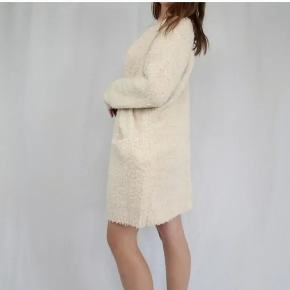 Dress Forum Cream Open Front Cardigan