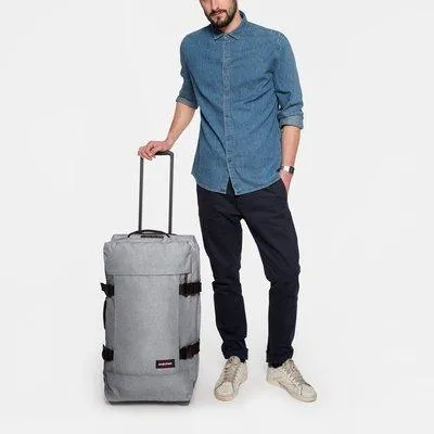 Eastpak-TRANVERZ M-Medium Wheeled Luggage-Sunday Grey-EK62L363