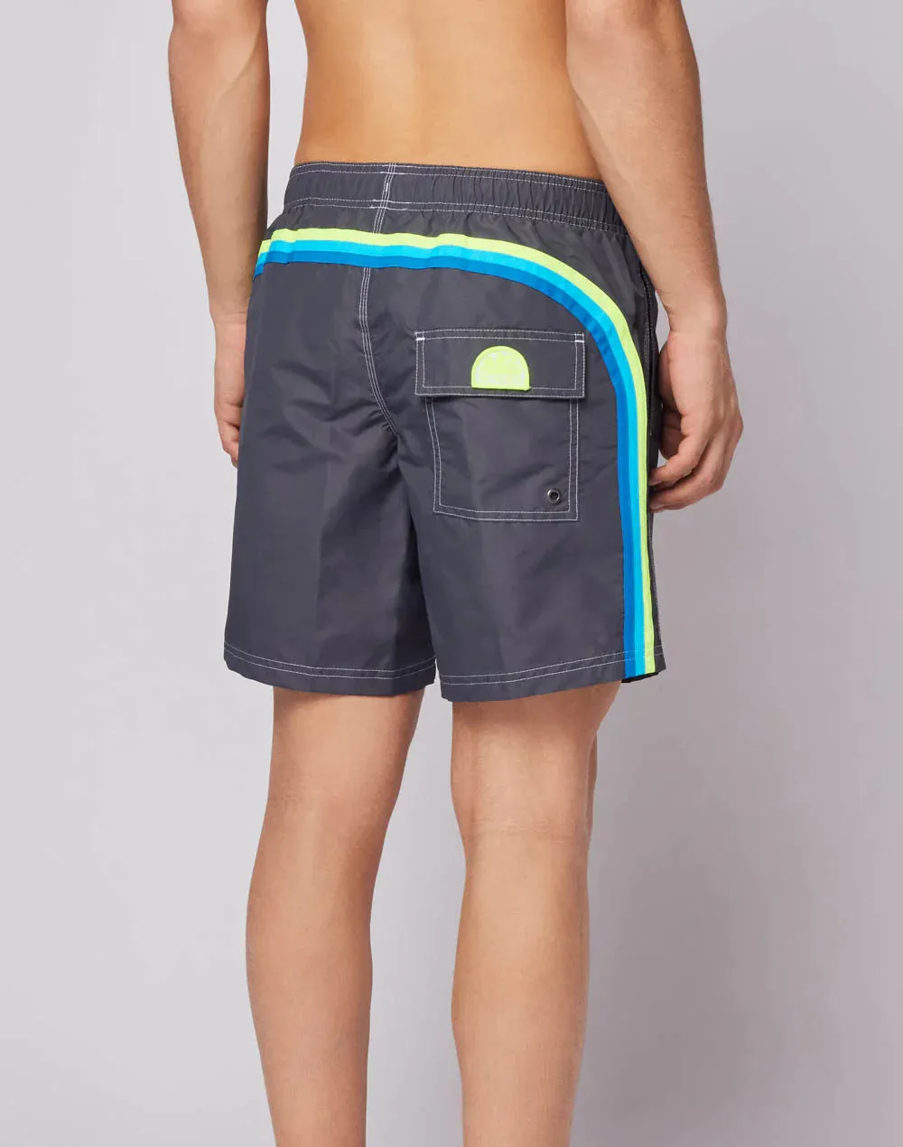 ELASTIC WAIST SWIM TRUNK