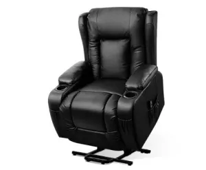 Electric Recliner Chair Lift Heated Massage Chairs Lounge Sofa Leather