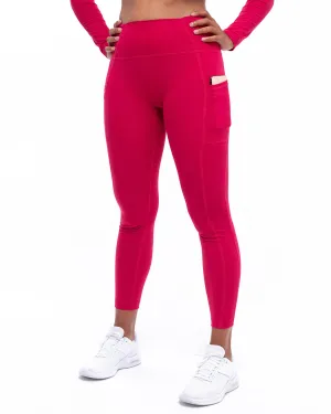 Element Mid-Rise Legging | Cranberry