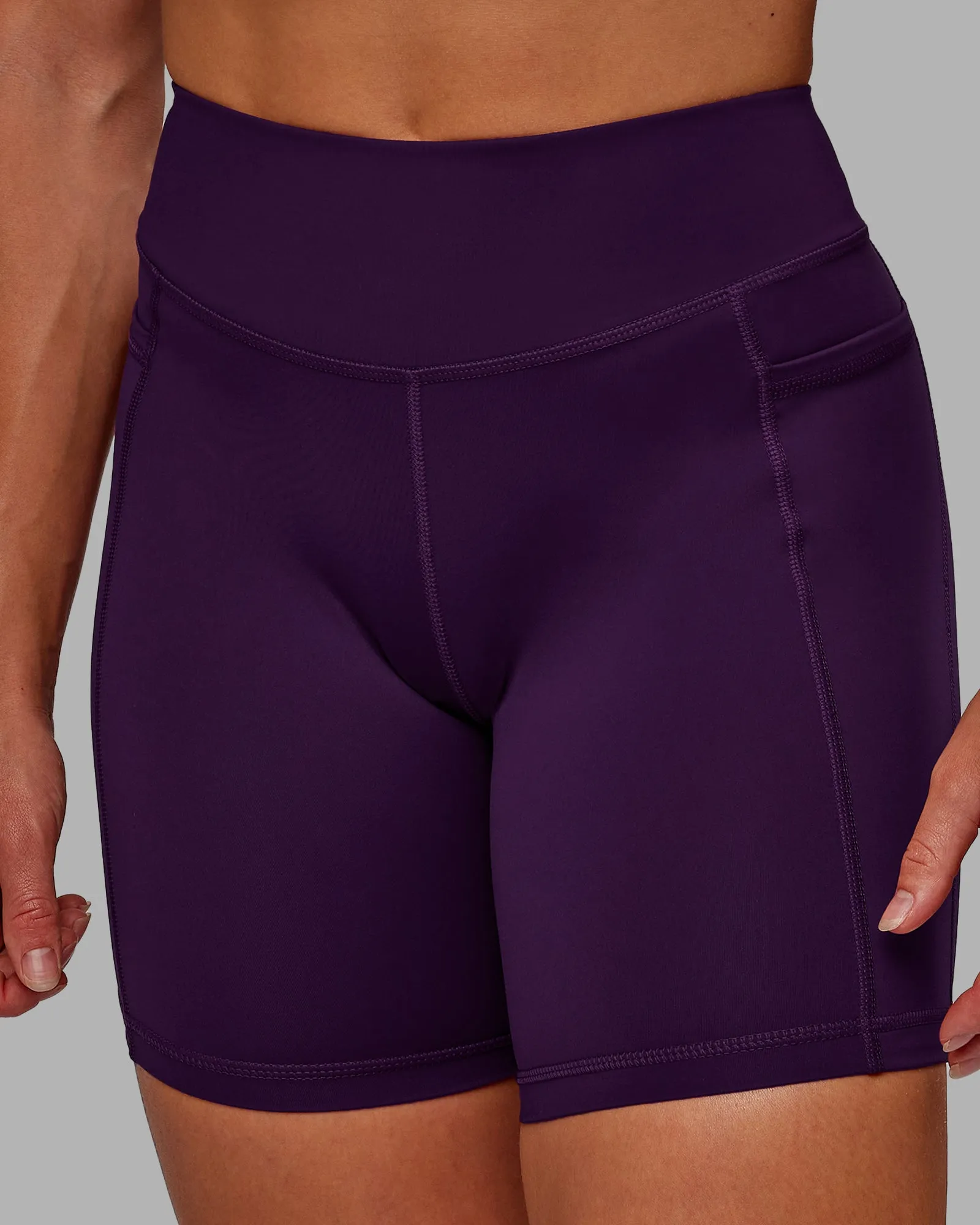 Elite Mid Short Legging - Deep Purple