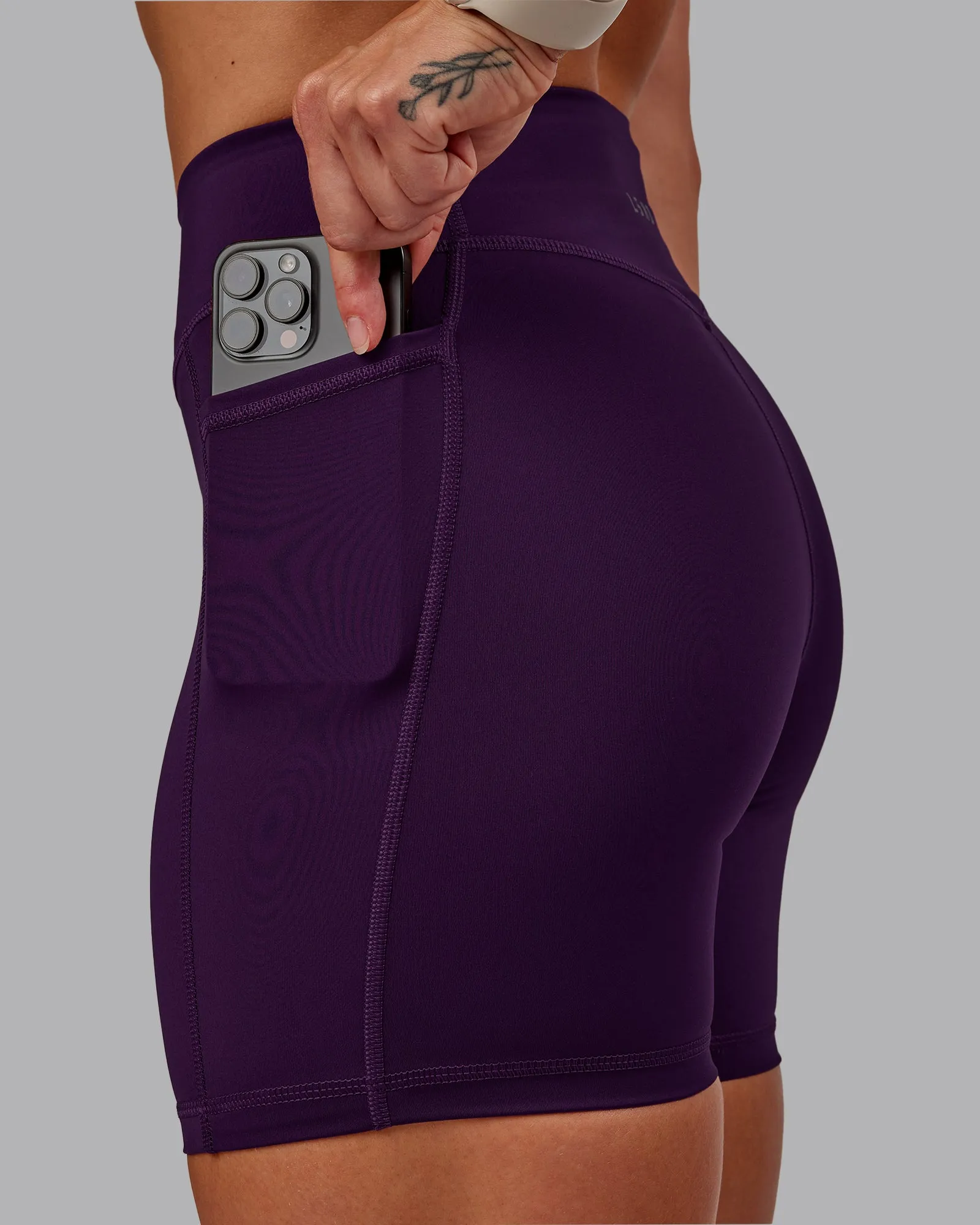 Elite Mid Short Legging - Deep Purple