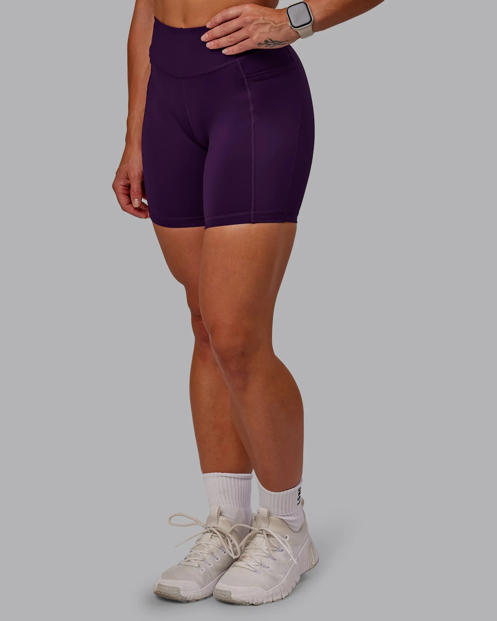 Elite Mid Short Legging - Deep Purple