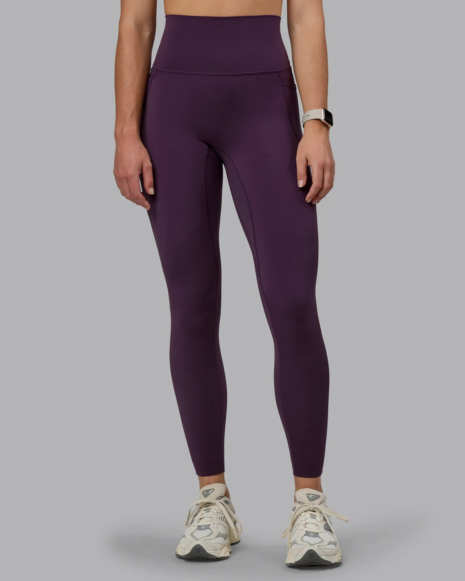 Elixir Full Length Tight With Pockets - Midnight Plum