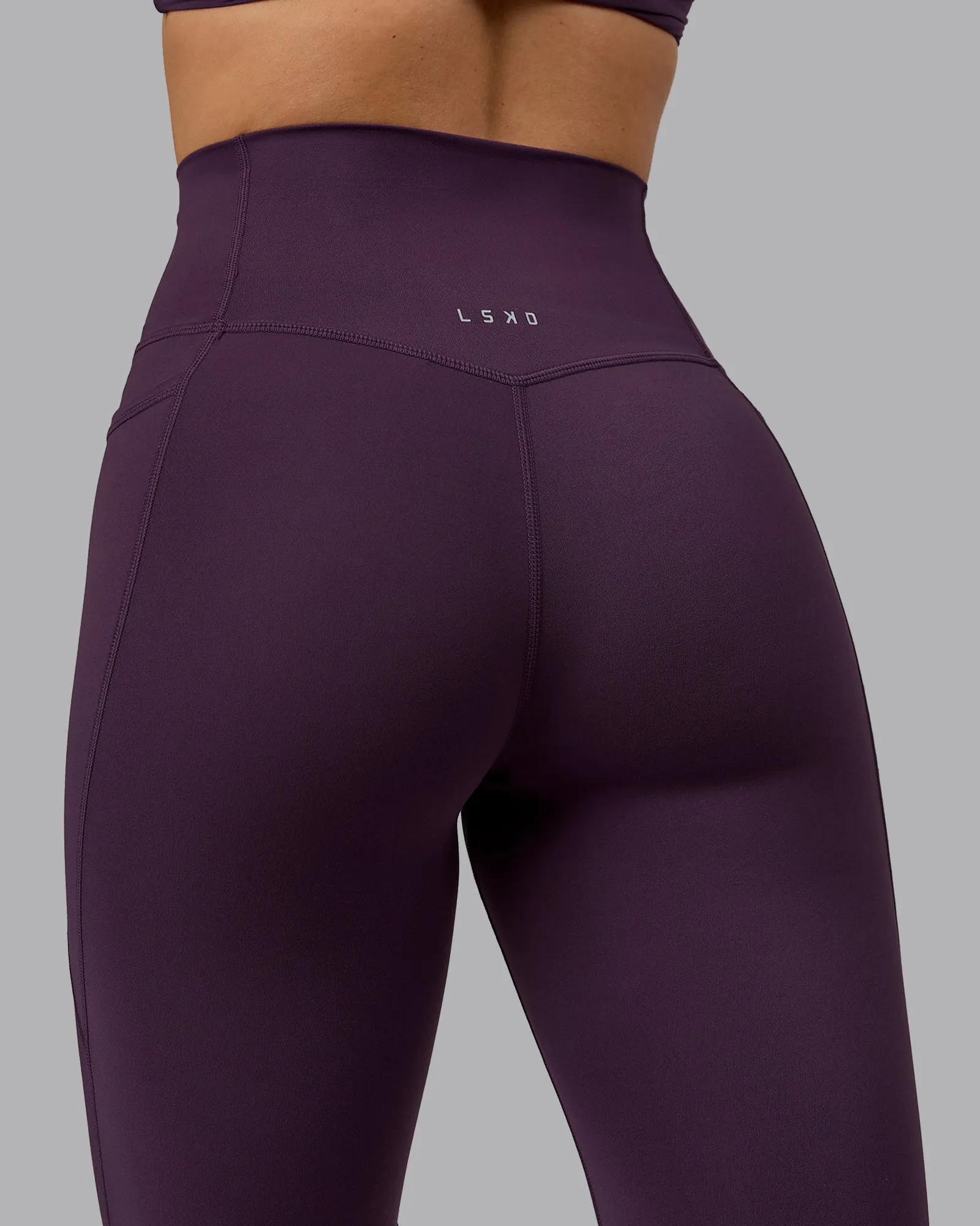 Elixir Full Length Tight With Pockets - Midnight Plum