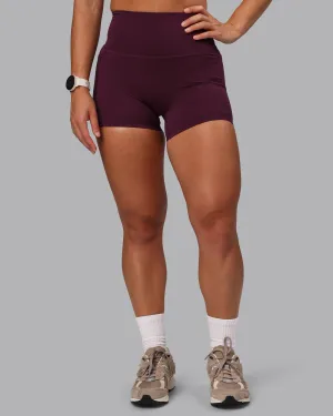 Elixir X-Short Tights With Pockets - Cherry Lacquer