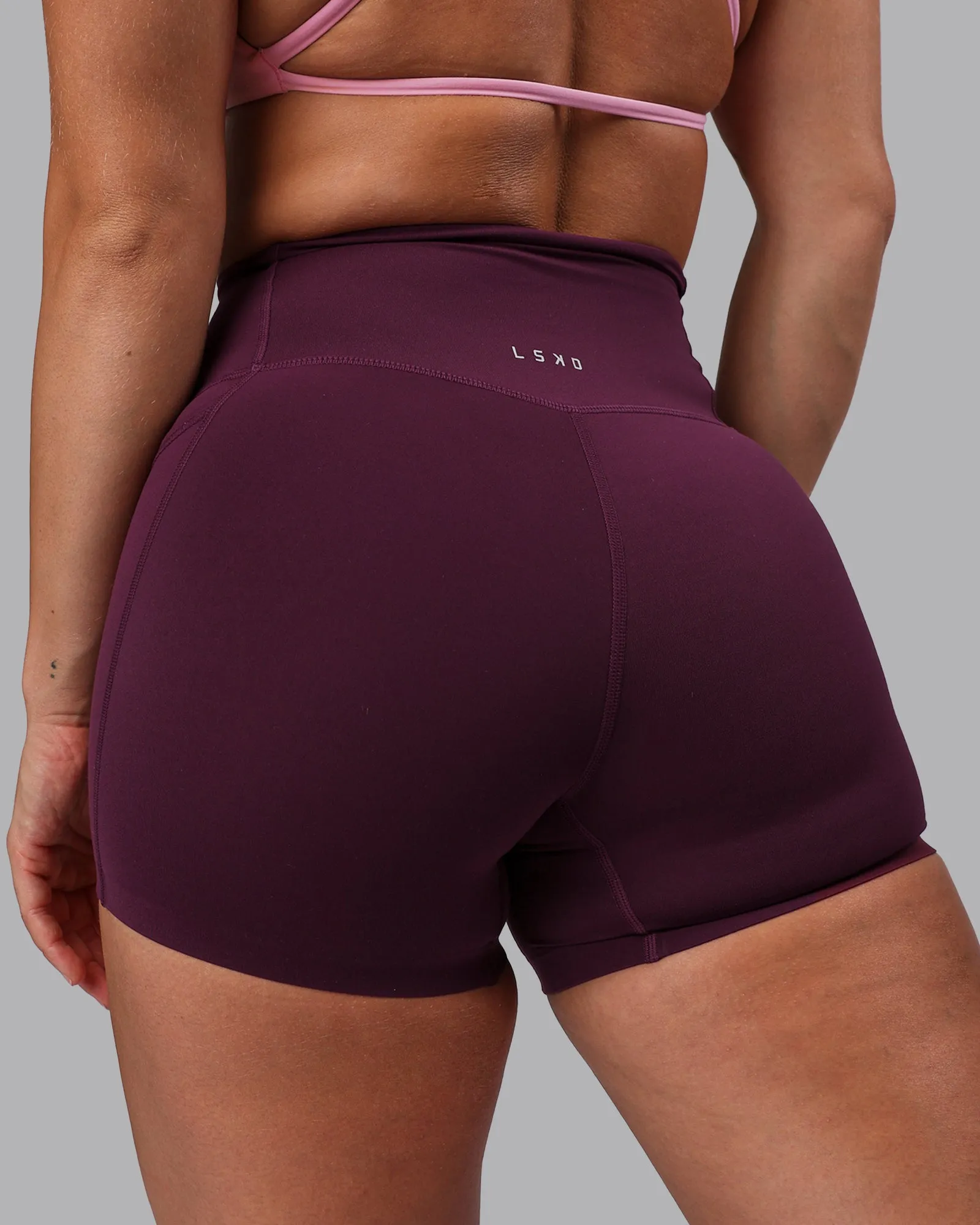 Elixir X-Short Tights With Pockets - Cherry Lacquer