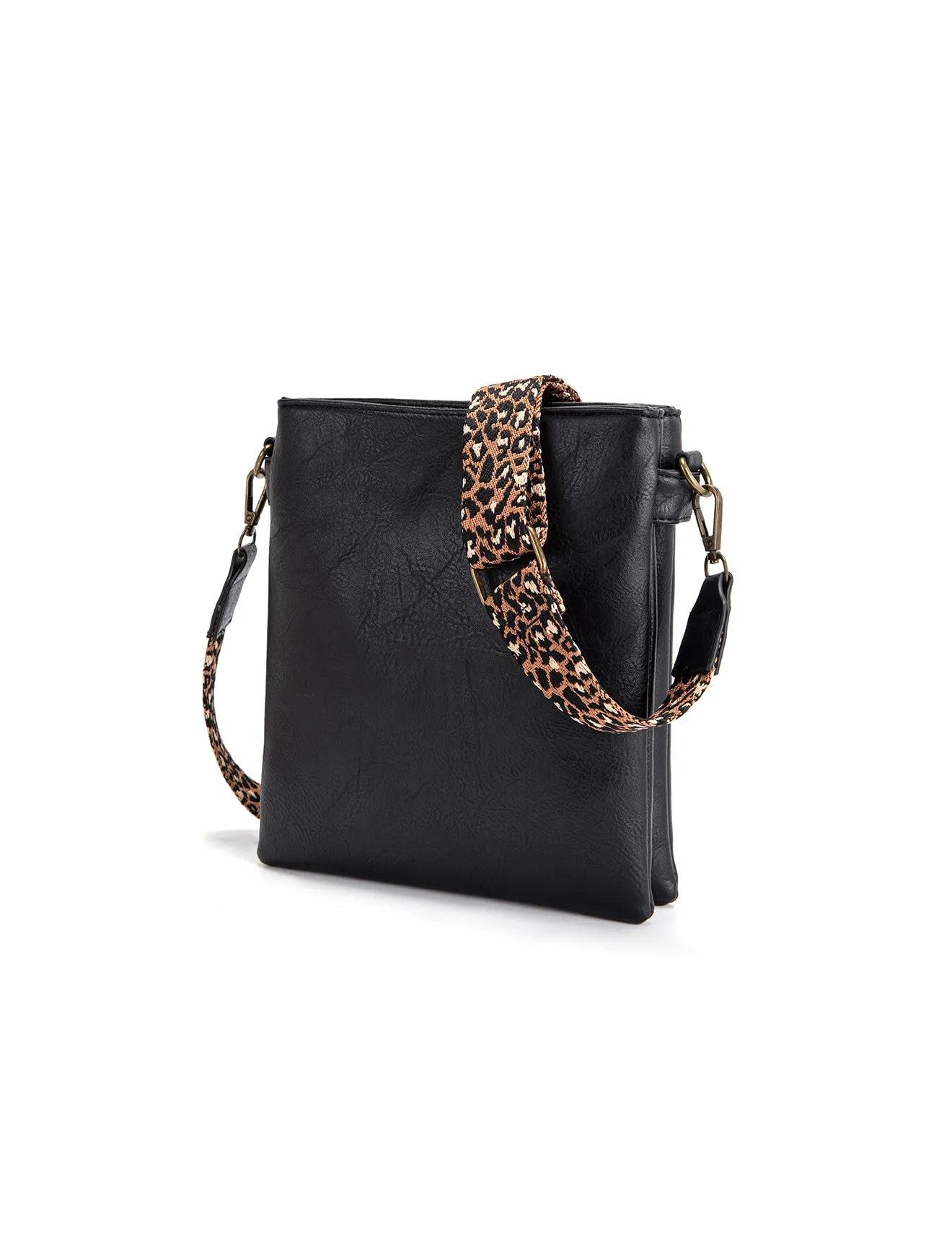 EMI VEGAN XBODY BAG- XB-2339-BLK