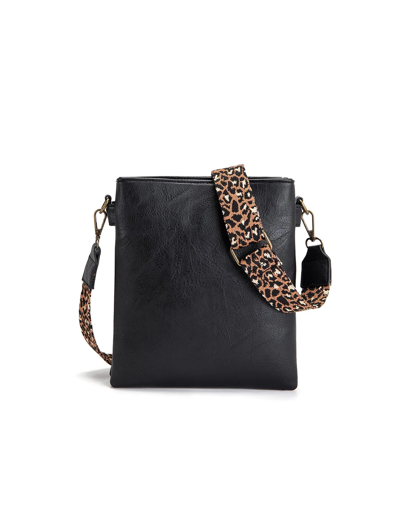 EMI VEGAN XBODY BAG- XB-2339-BLK