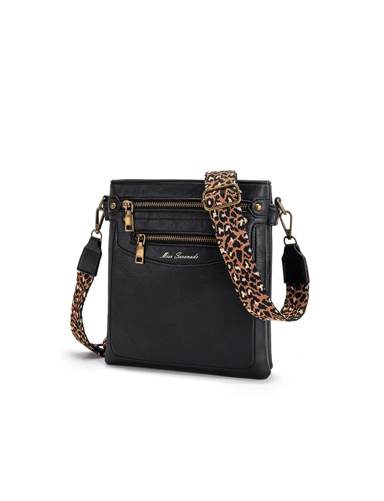 EMI VEGAN XBODY BAG- XB-2339-BLK