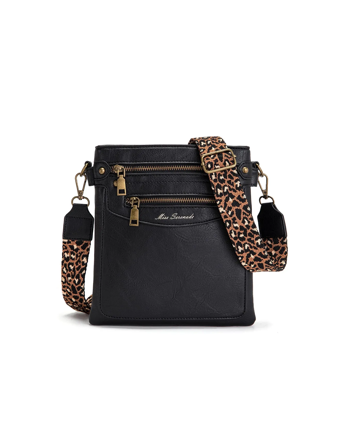 EMI VEGAN XBODY BAG- XB-2339-BLK