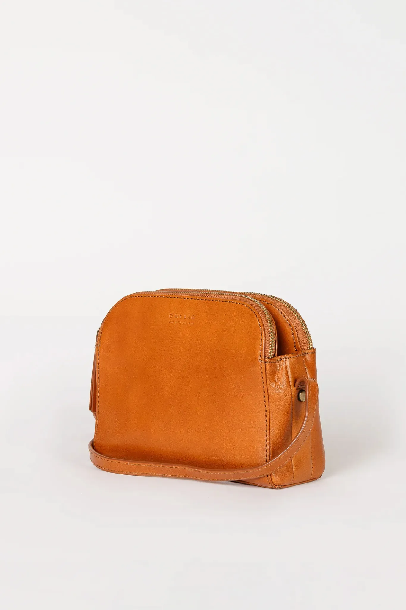 EMILY COGNAC STROMBOLI LEATHER - FULL LEATHER STRAP