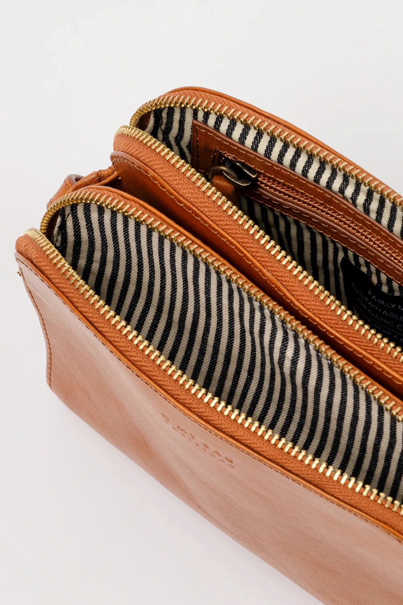 EMILY COGNAC STROMBOLI LEATHER - FULL LEATHER STRAP