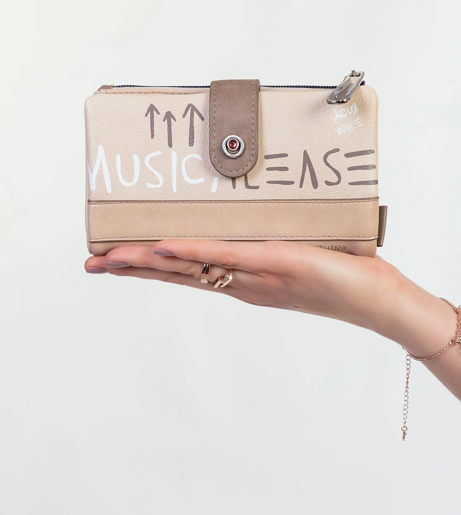 Energy beige large wallet