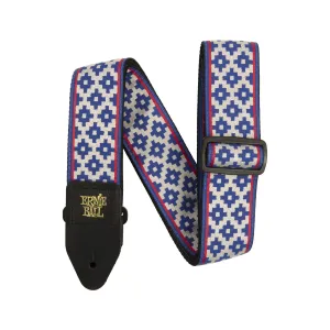 Ernie Ball Jacquard Guitar Strap, Blue Crux