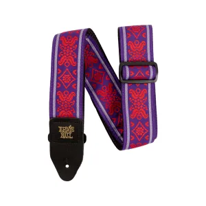 Ernie Ball Jacquard Guitar Strap, Royal Flush Red