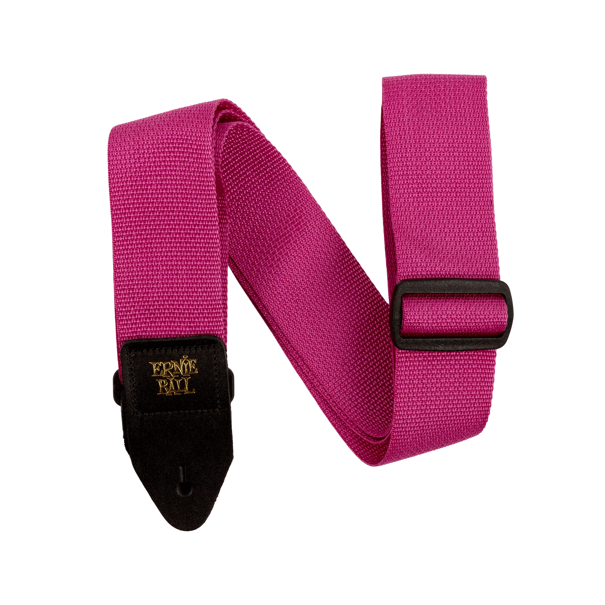 Ernie Ball Polypro Guitar Strap - Raspberry & Black