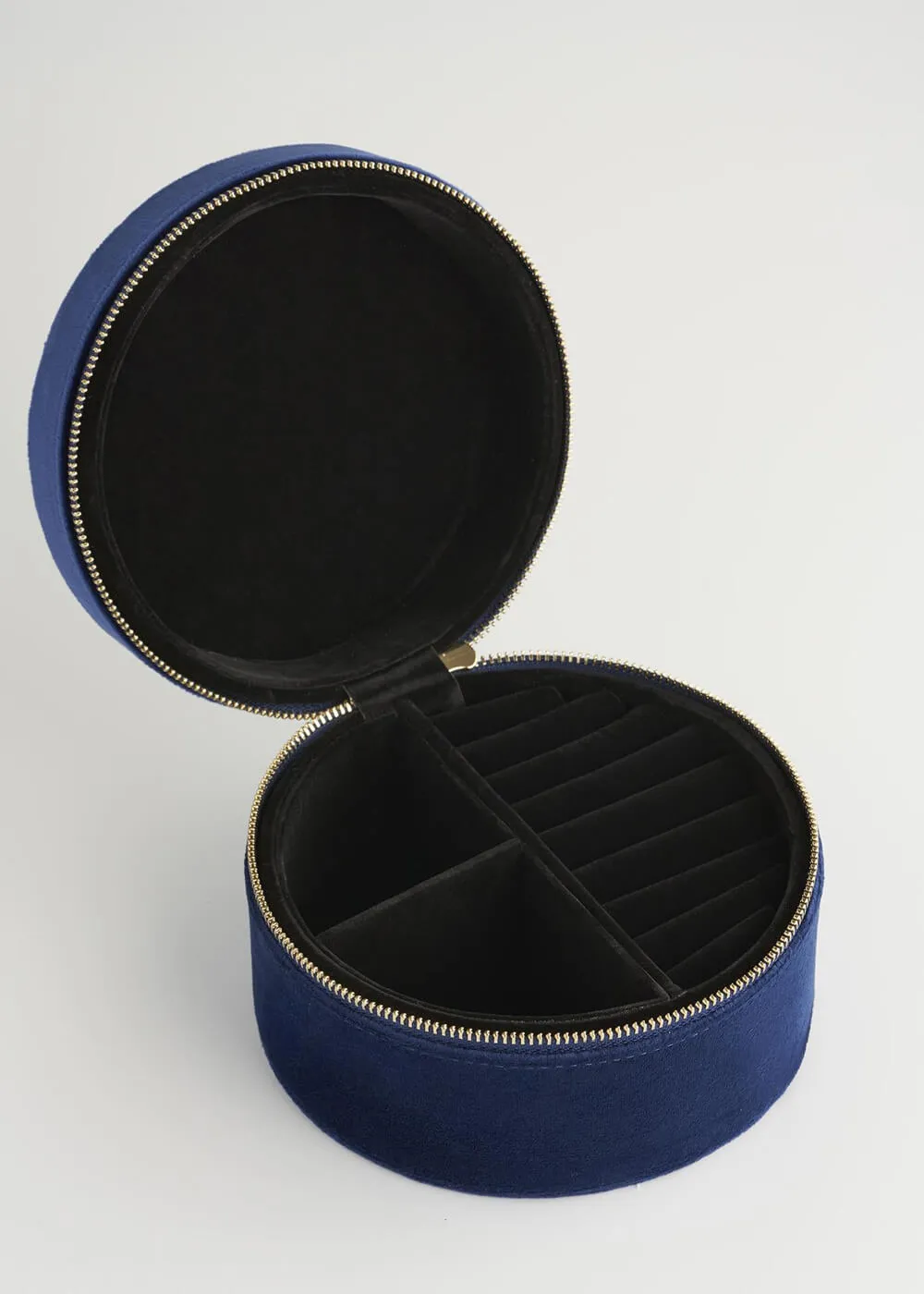 Fable England Chloe Dormouse Velvet Jewellerybox Navy