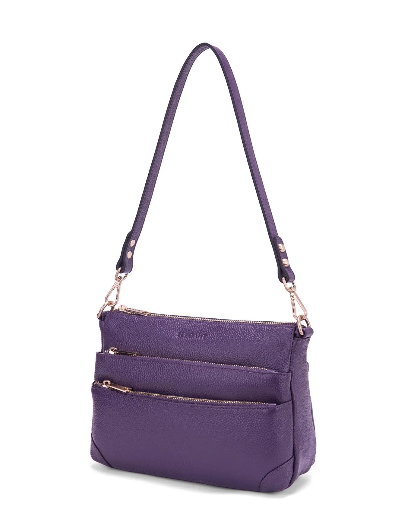 FAITH LEATHER CROSS BODY BAG- E1-0749-PUR- SALE