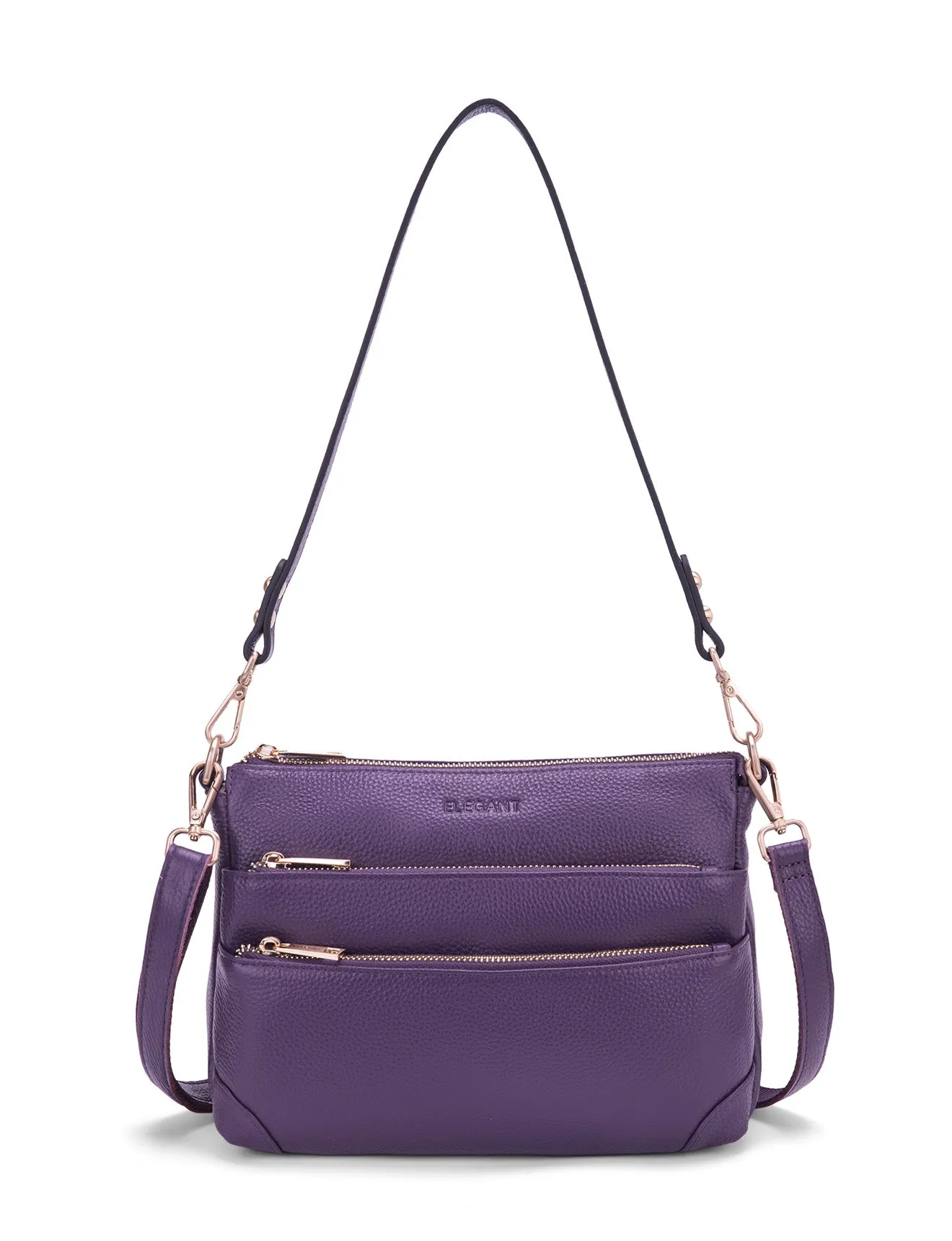 FAITH LEATHER CROSS BODY BAG- E1-0749-PUR- SALE