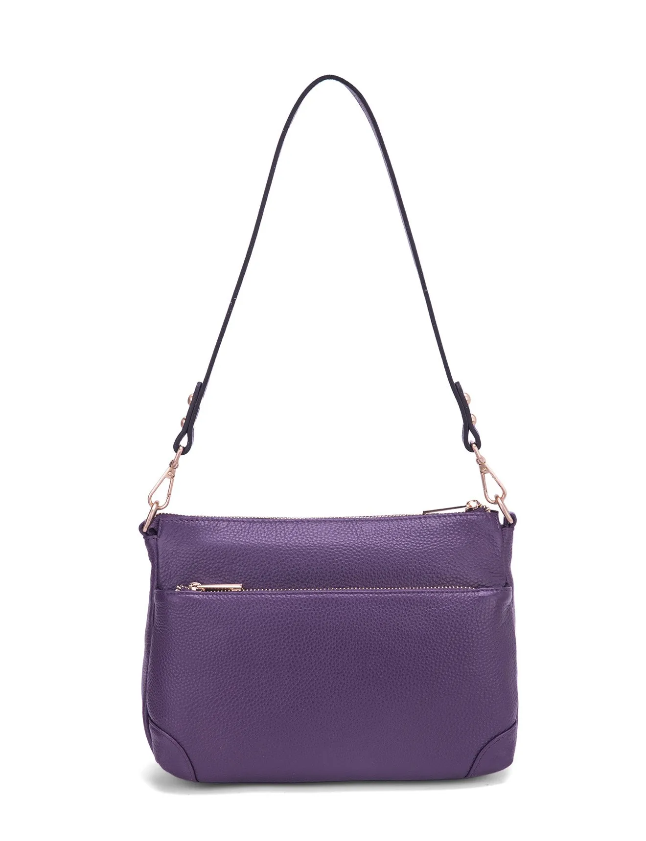 FAITH LEATHER CROSS BODY BAG- E1-0749-PUR- SALE