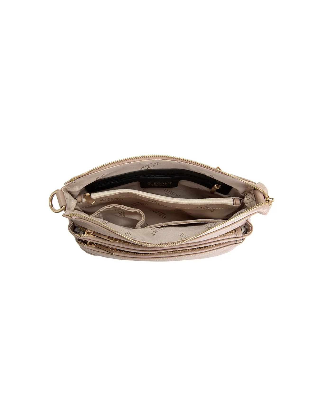 FAITH LEATHER CROSS BODY BAG- E1-0749-PUTTY