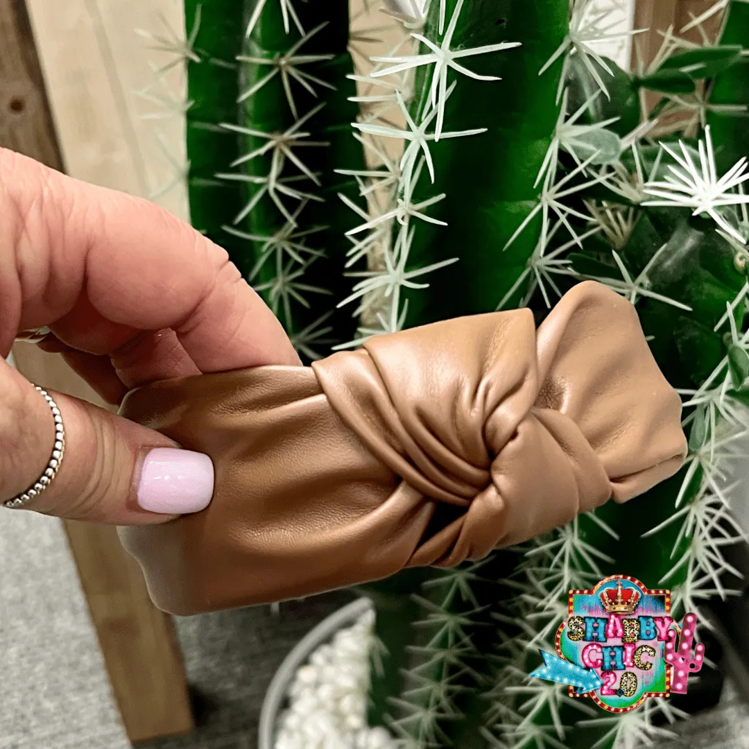 Faux Leather Headbands