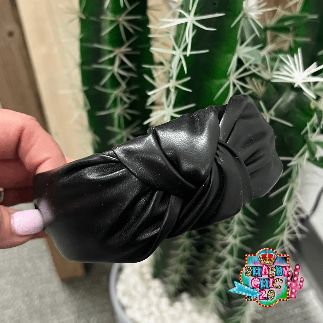 Faux Leather Headbands