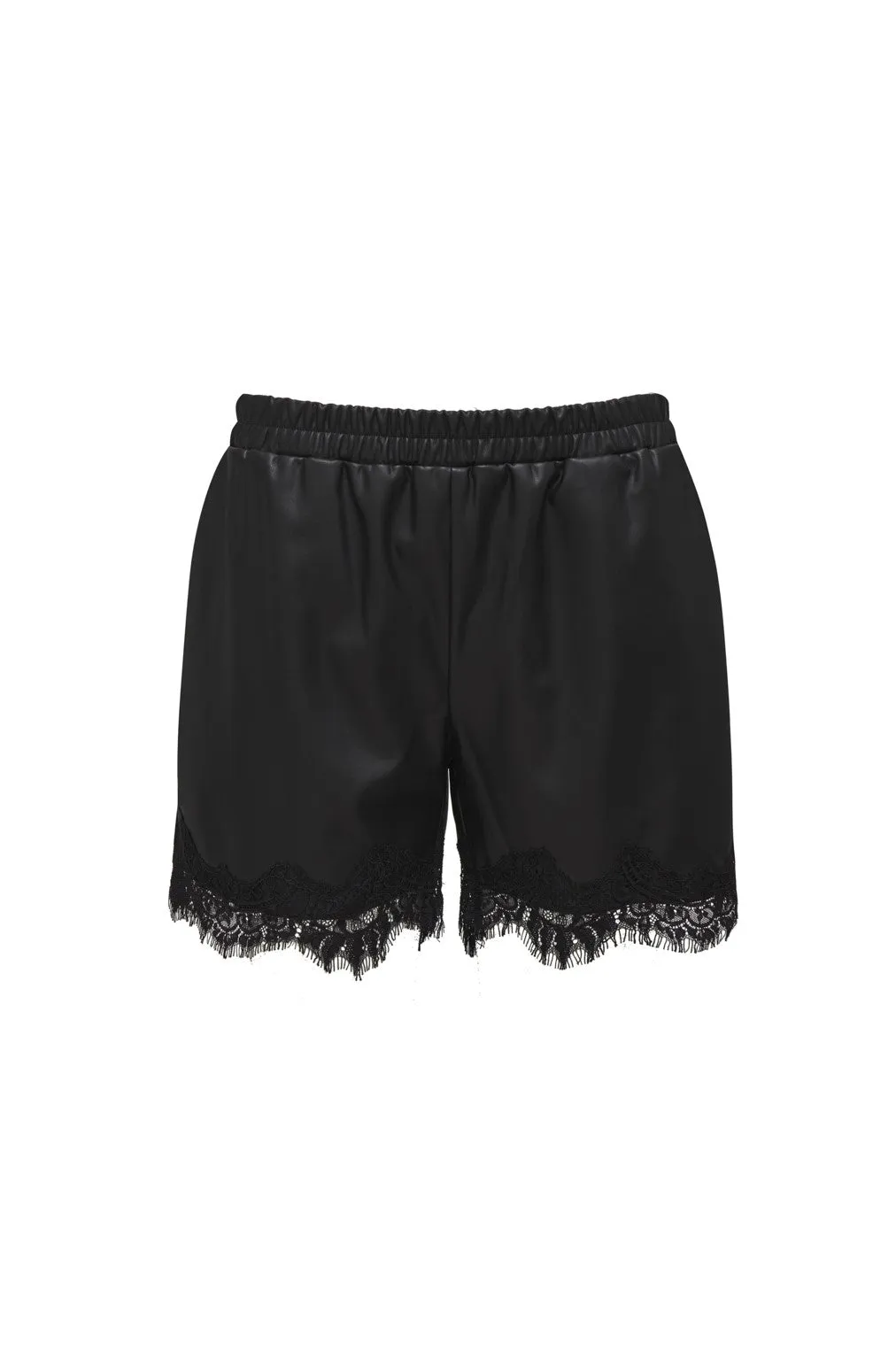 Faux Leather Lace Short