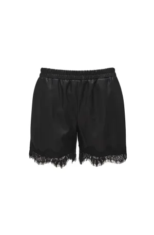 Faux Leather Lace Short