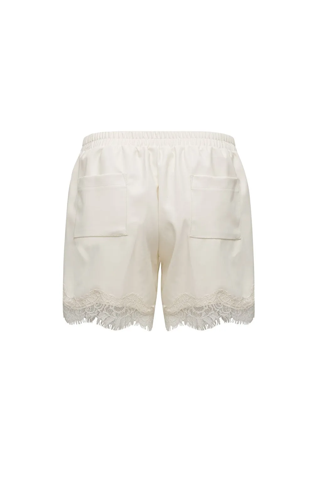 Faux Leather Lace Short