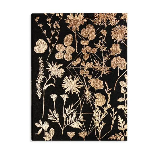 Faux Leather Sketchbook- Black Shine