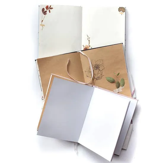 Faux Leather Sketchbook- Black Shine