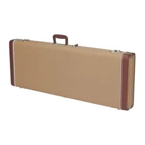 Fender G&G Deluxe Jazz Bass® Hardshell Case, Tweed with Red Poodle Plush Interior