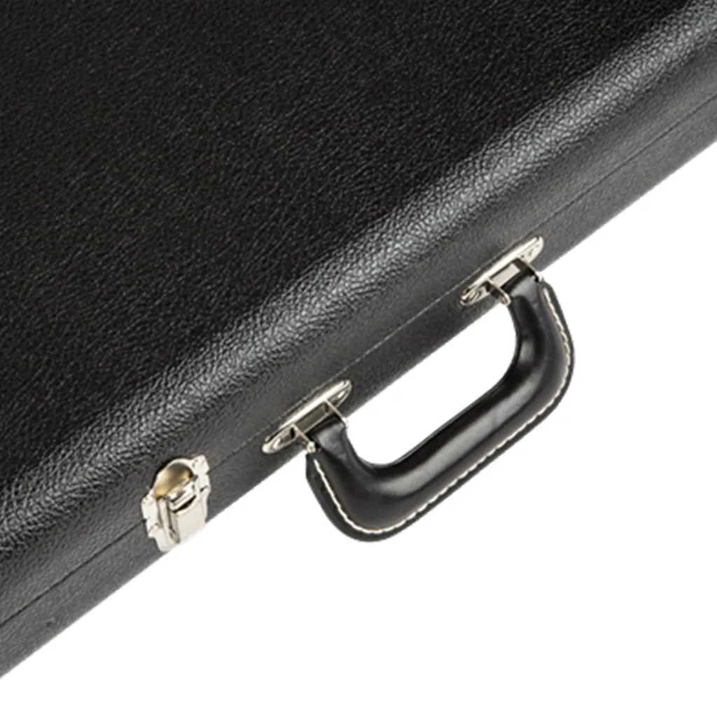 Fender G&G Deluxe Precision Bass® Hardshell Case, Black with Orange Plush