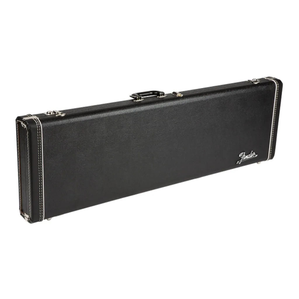 Fender G&G Deluxe Precision Bass® Hardshell Case, Black with Orange Plush