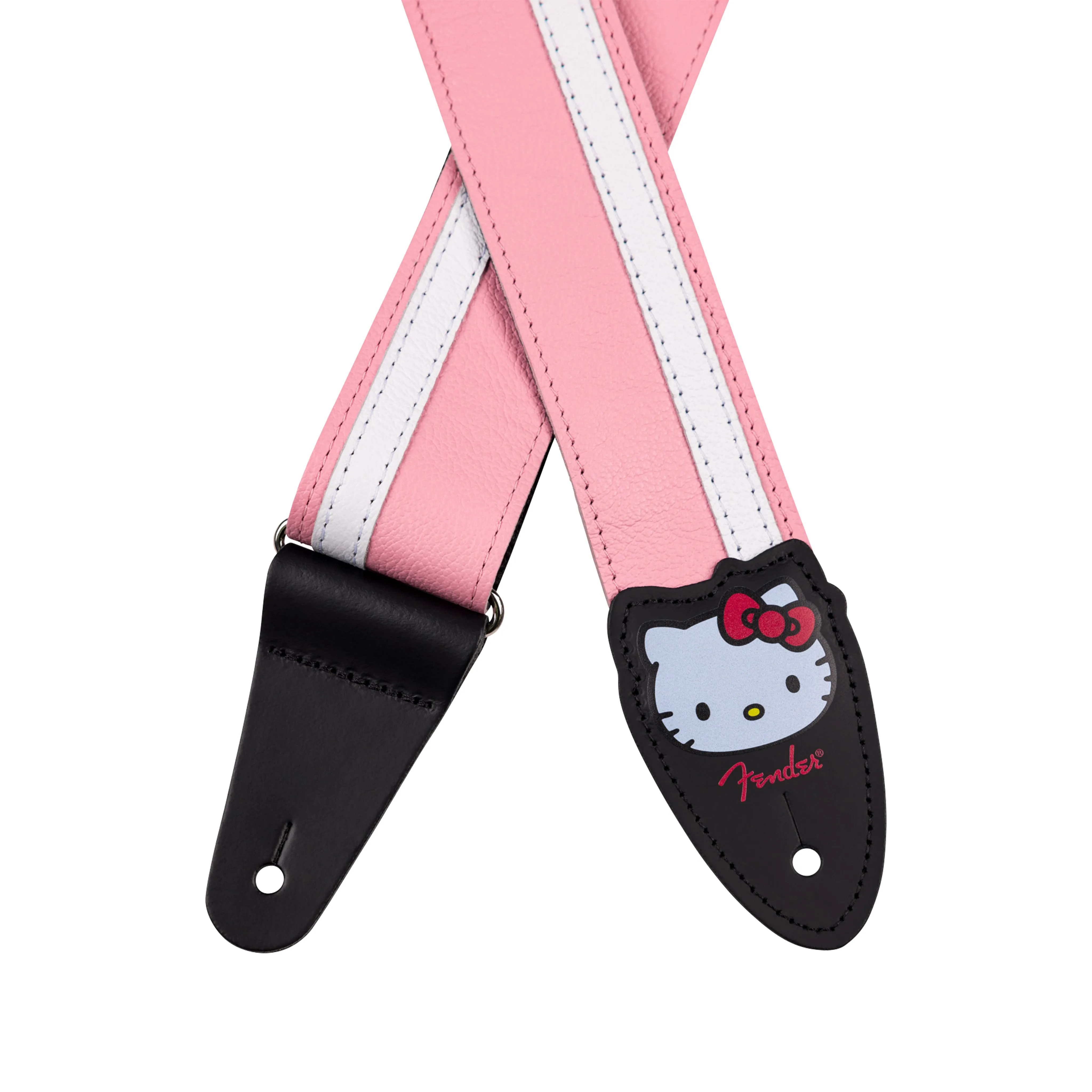 Fender Hello Kitty Leather Guitar Strap, Pink
