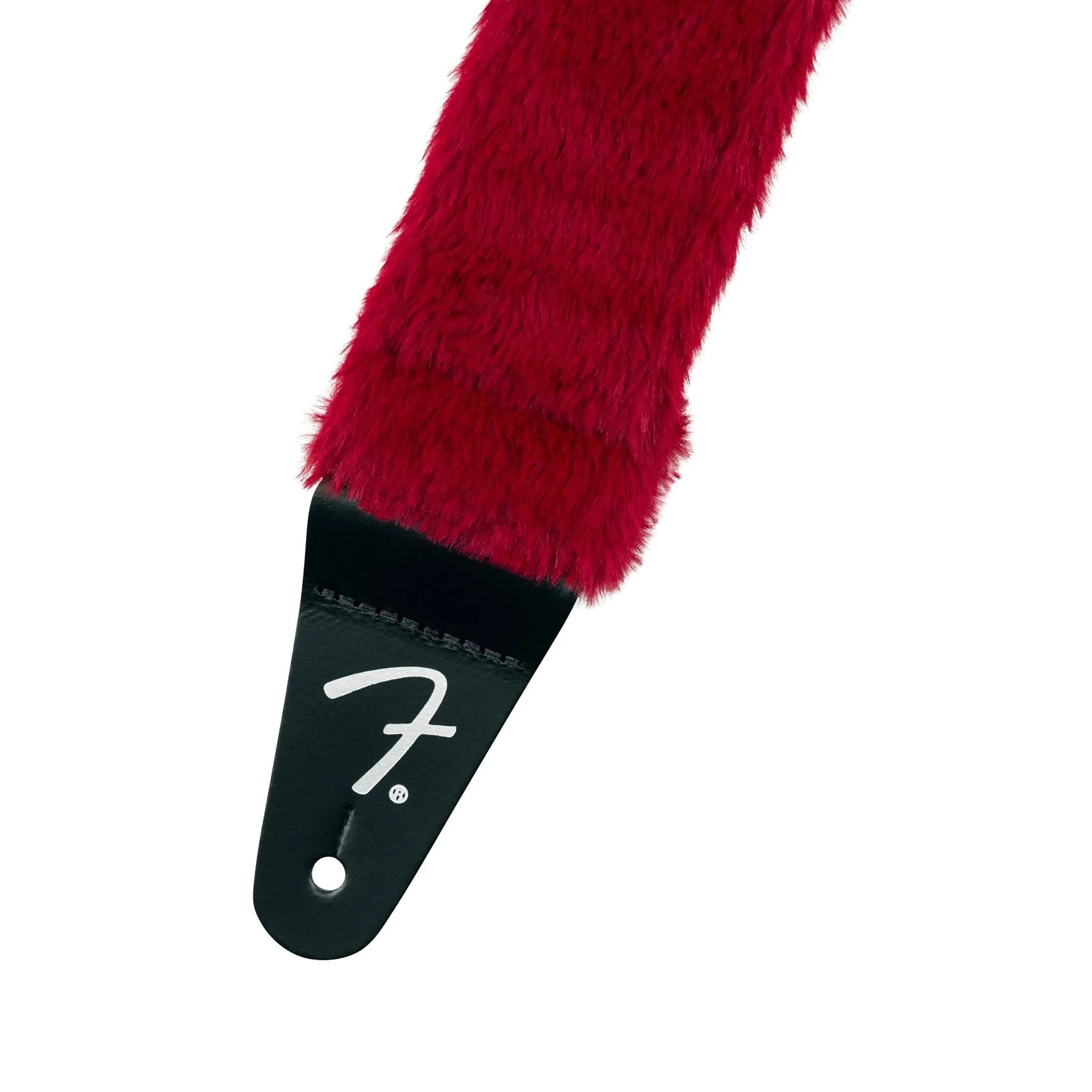 Fender Poodle Plush Guitar Strap, Red
