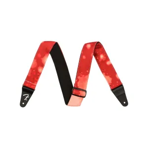 Fender Tie Dye Acid Wash Guitar Strap, Red