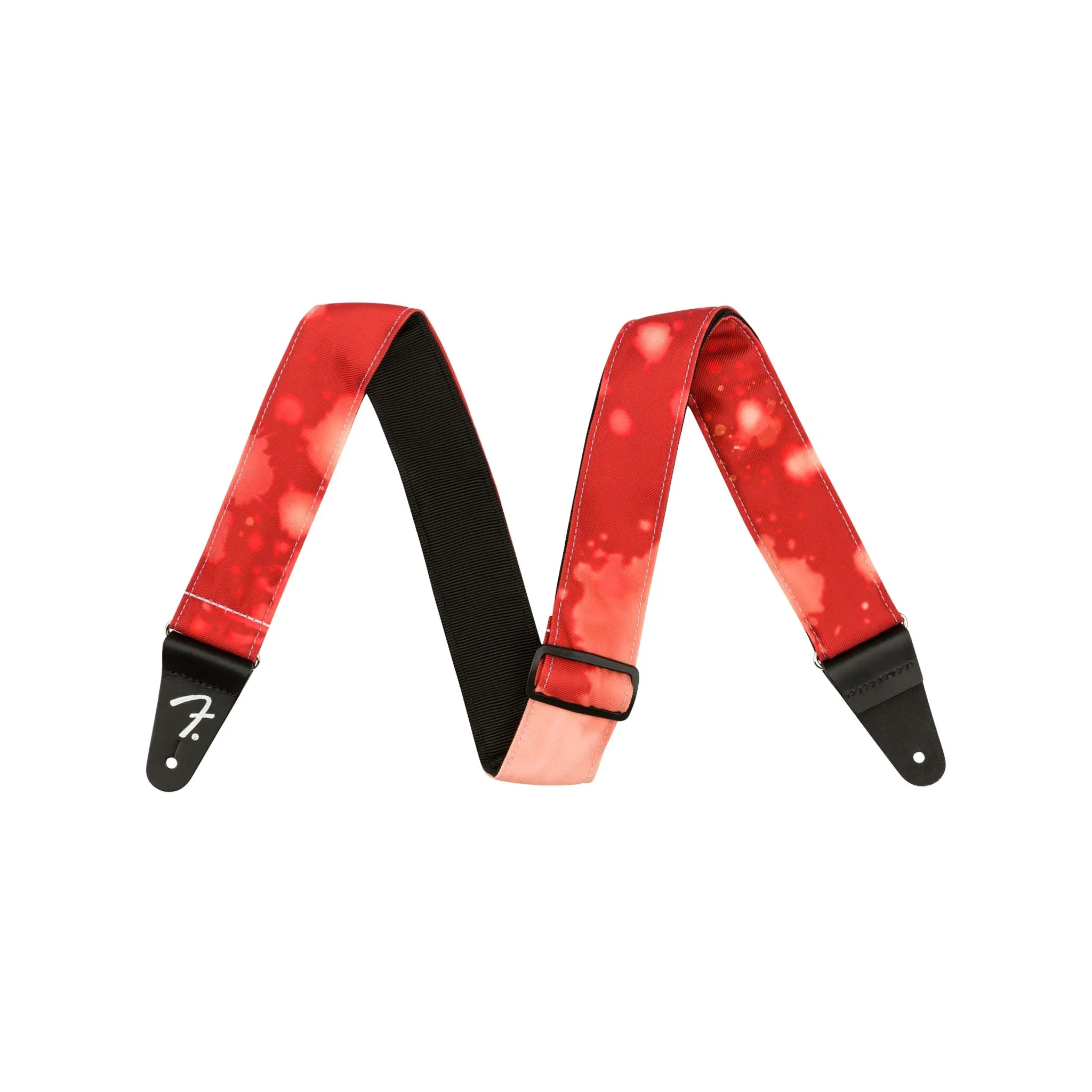 Fender Tie Dye Acid Wash Guitar Strap, Red