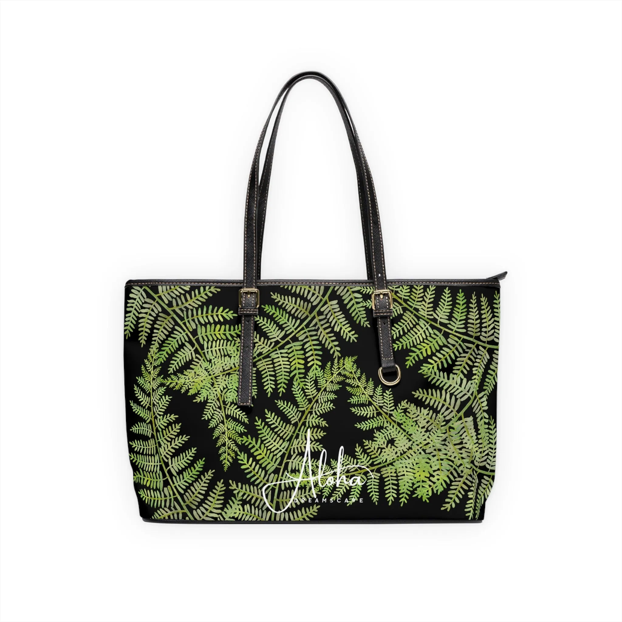 Fern Design- Zippered Shoulder Bag