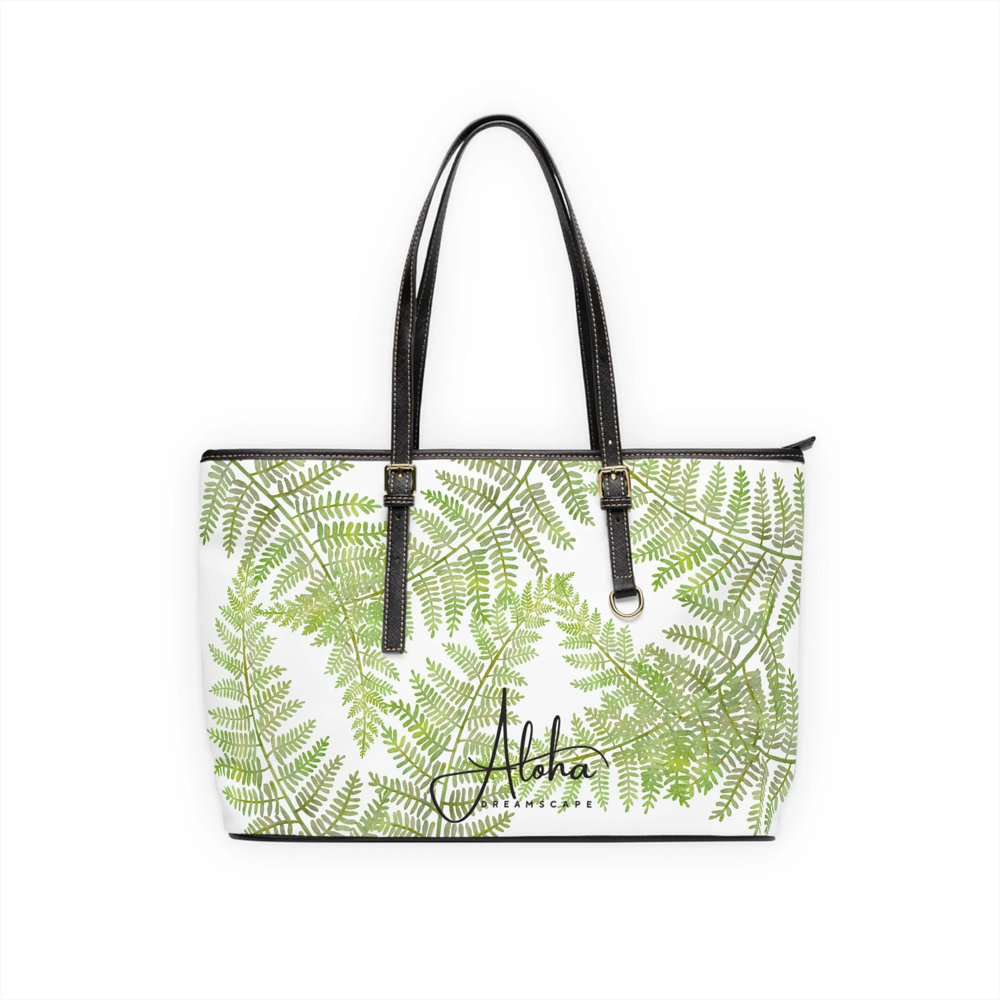 Fern Design- Zippered Shoulder Bag
