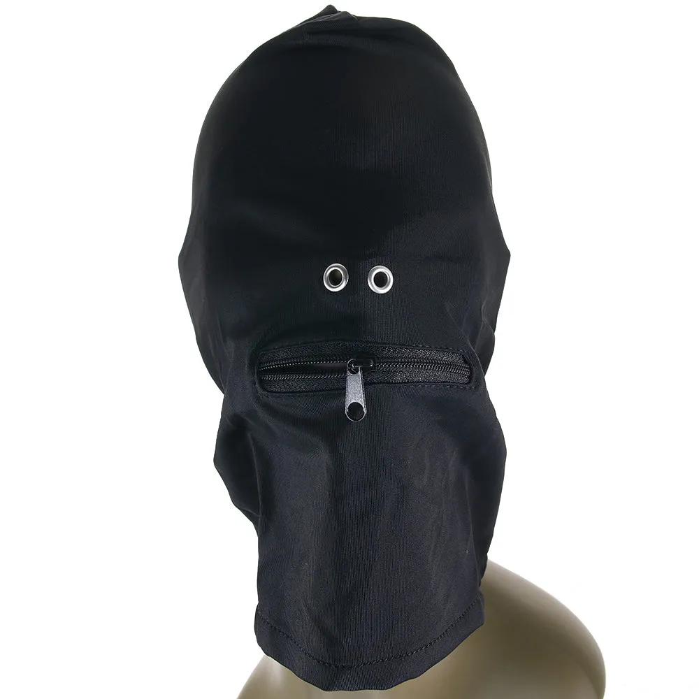 Fetish & Fashion Zippered Mouth Hood