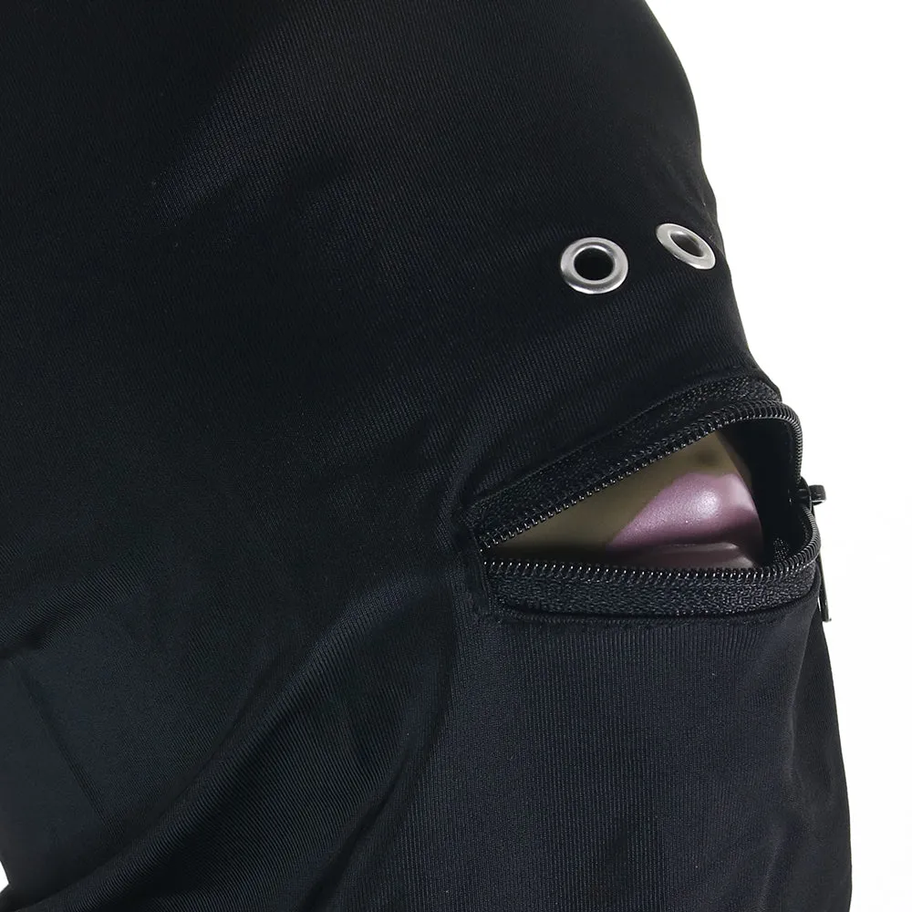 Fetish & Fashion Zippered Mouth Hood