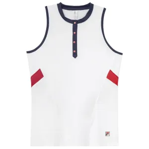 Fila Women's Heritage Essentials Full Coverage Tank - White
