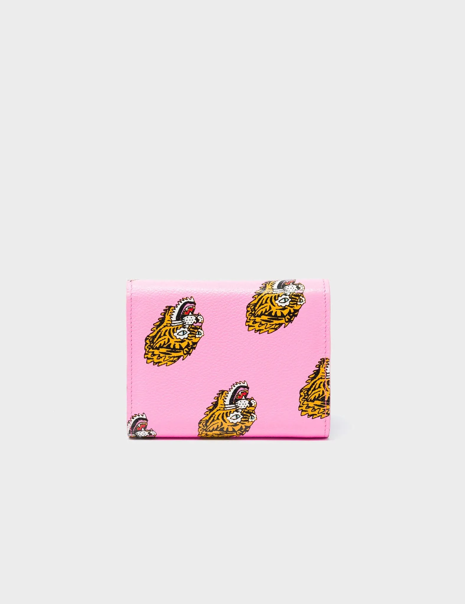 Fiona Bubblegum Pink Leather Wallet - El Trópico Print Design